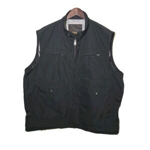 Allegri Milano Military Summer Nylon 3317‎ Vest Black Zip Pockets IT 58 US XL